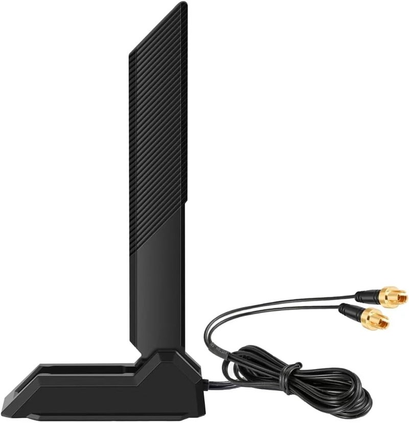 slinkdsco هوائي بديل بقاعدة مغناطيسية للوحة الأم للألعاب WiFi 7 مع واجهة جديدة (ليس RP-SMA) لـ ASUS ROG Strix و ASUS TUF/ROG Crosshair/Prime/ProArt Series لوحات الأم للألعاب WiFi 7 - Image 1